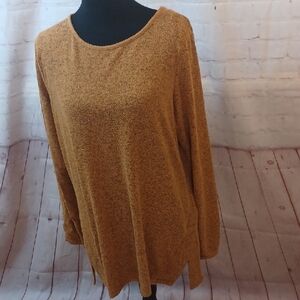 Apt. 9 Women's Golden Long Sleeve Knit Top XL